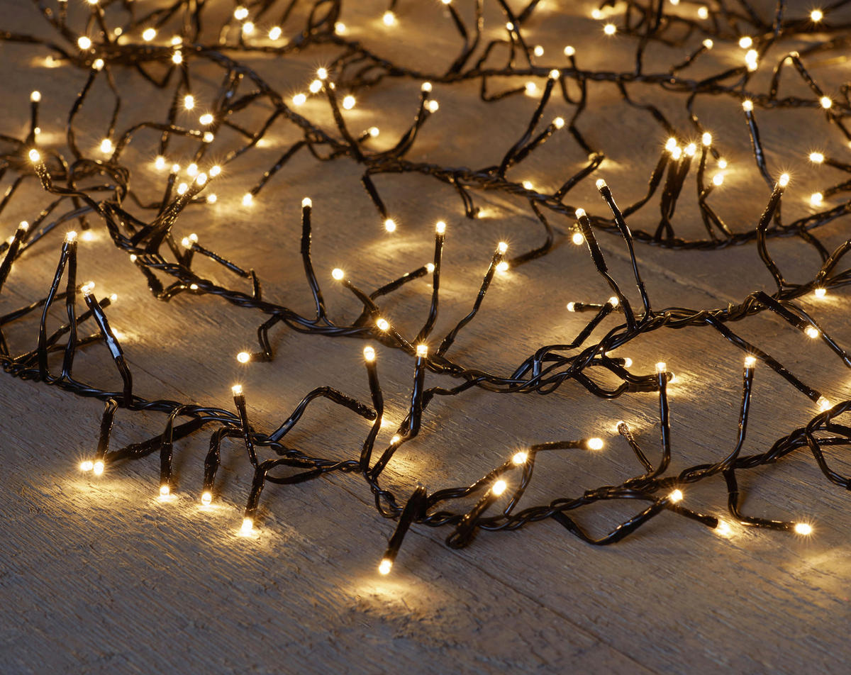 Lichterkette mit 576 LED´s 750 cm  - Schwarz, Basics, Kunststoff (750cm) - X-Mas