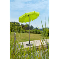 SONNENSCHIRM   - Silberfarben/Hellgrün, Basics, Textil/Metall (150/220/150cm) - Schneider