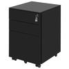 ROLLCONTAINER 39/60/45 cm  - Schwarz, KONVENTIONELL, Kunststoff/Metall (39/60/45cm) - Novel