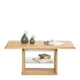 COUCHTISCH Wildeiche massiv ESG 110/65/50-69 cm rechteckig Wildeiche  - Wildeiche, Design, Glas/Holz (110/65/50-69cm) - Venda