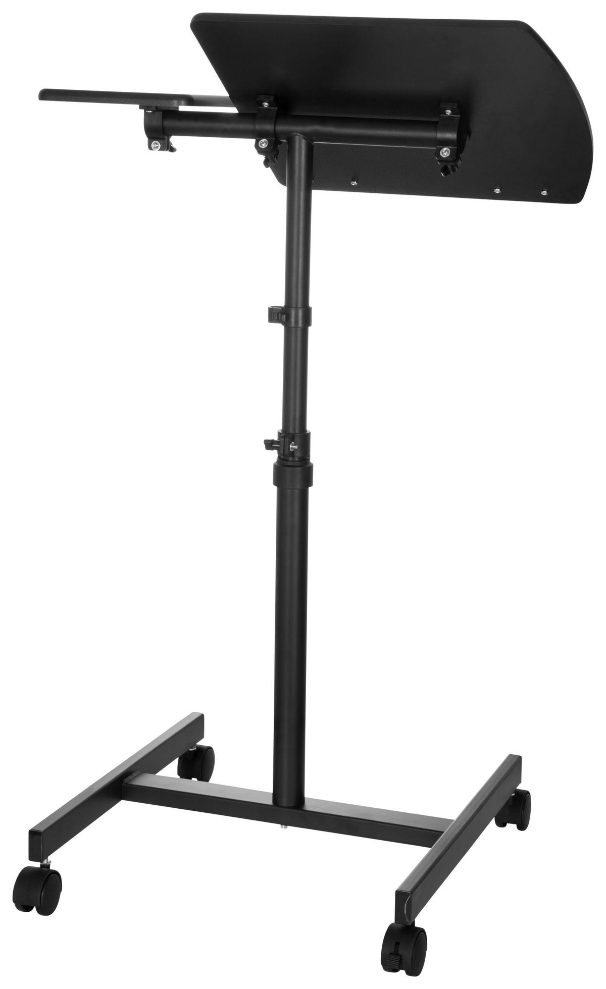 SKRIVBORD  i svart  - svart, Basics, metall/trämaterial (40/44/68,5cm) - MID.YOU