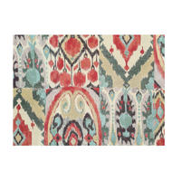 TISCHSET Textil Rot, Hellblau, Beige 35/48 cm  - Beige/Rot, Design, Textil (35/48cm) - Apelt