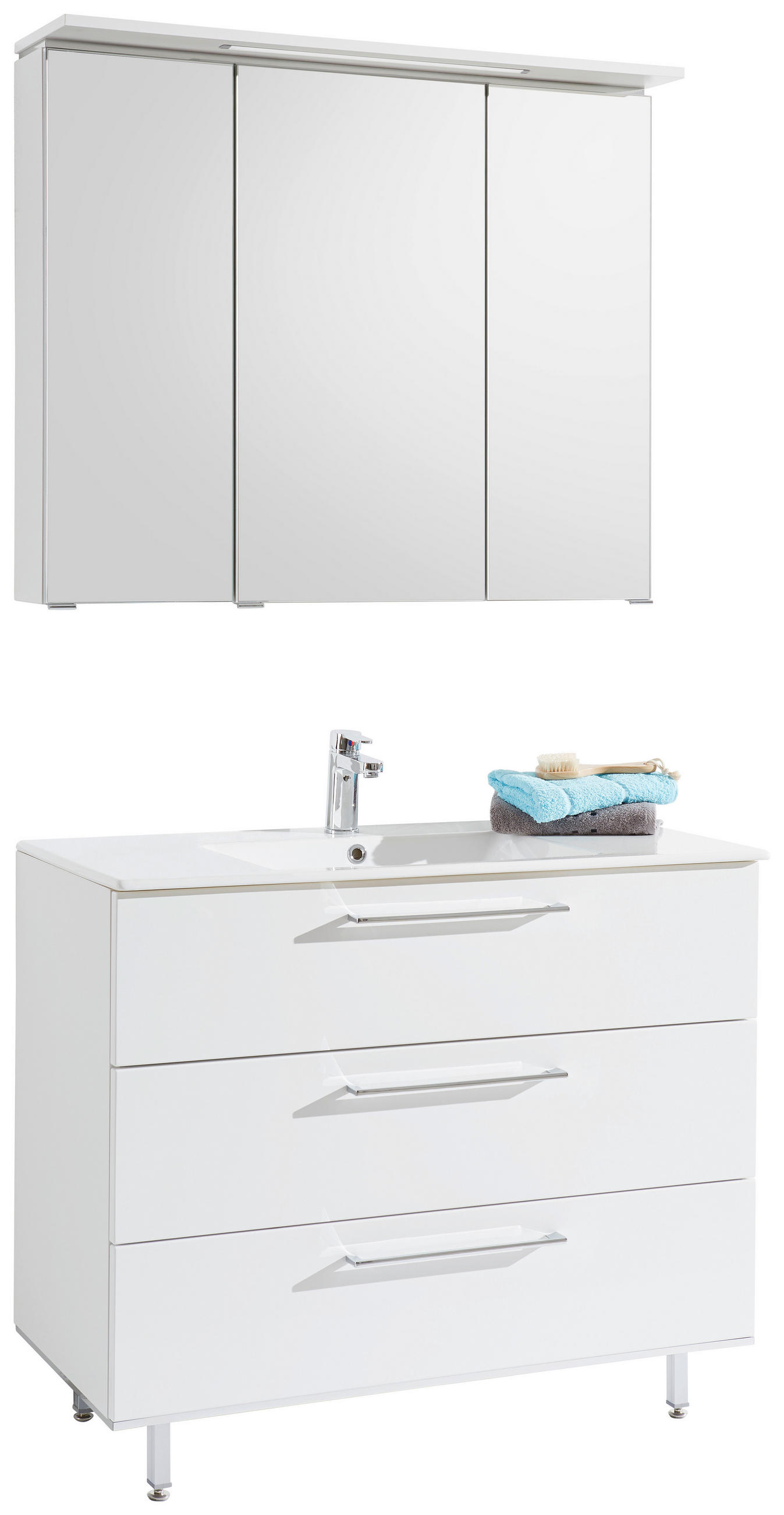 FÜRDŐSZOBA - fehér, Design, faalapú anyag/kő (100cm) - Novel