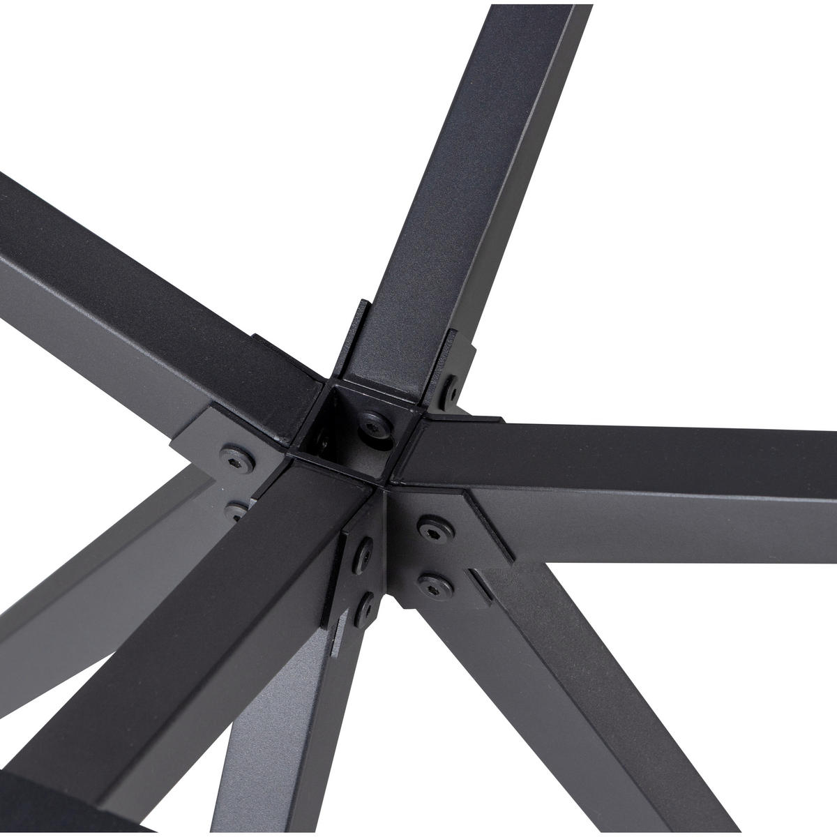 TISCHGESTELL in Metall   - Schwarz, MODERN, Metall (80/72/80cm) - Livetastic