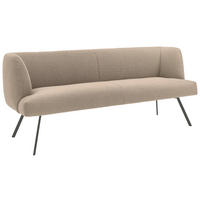 SITZBANK 200/87/64 cm Webstoff Anthrazit, Sandfarben  - Sandfarben/Anthrazit, Design, Textil/Metall (200/87/64cm) - Venjakob