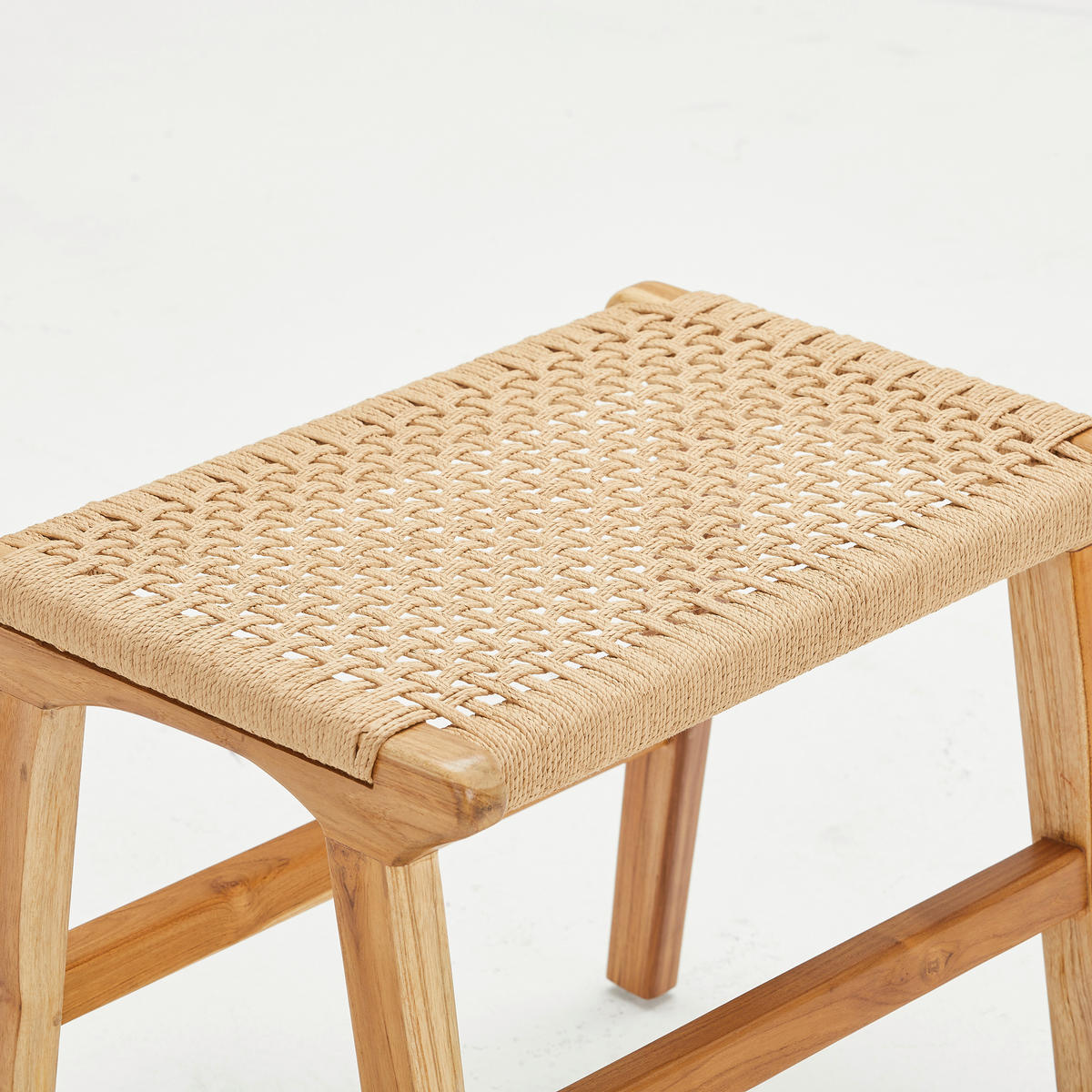 HOCKER in Holz Naturfarben  - Hellbraun/Naturfarben, Basics, Holz (50/35/43cm) - MID.YOU