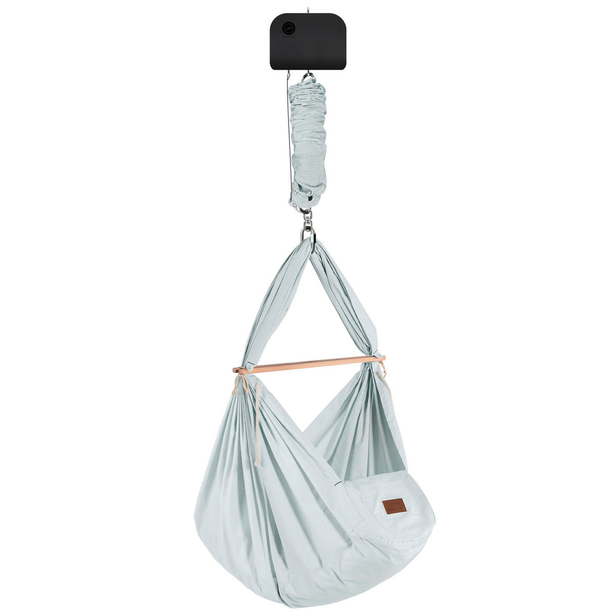 FEDERWIEGE  Hellgrau  - Hellgrau, Basics, Textil (137/30/165cm) - SCHMUSEWOLKE