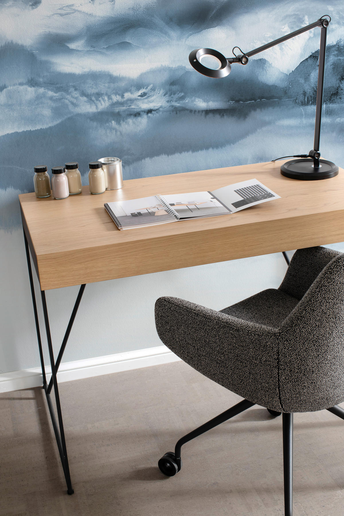 LED-TISCHLEUCHTE 20/65 cm   - Schwarz, Basics, Metall (20/65cm) - Schöner Wohnen