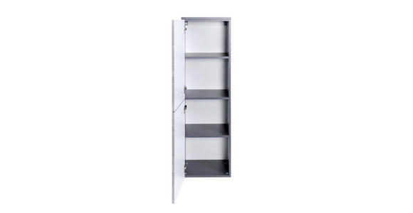 MIDISCHRANK 40/130/35 cm  - Chromfarben/Eichefarben, Holzwerkstoff/Metall (40/130/35cm) - Xora