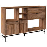 SIDEBOARD  140/93/38 cm 2 Schublade(n)  - Schwarz/Braun, Design, Holz/Metall (140/93/38cm) - Carryhome
