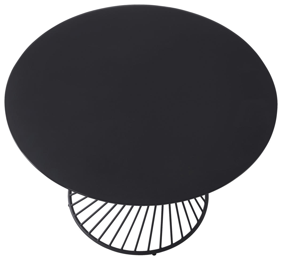TRPEZARIJSKI STO  crna   - crna, Dizajnerski, staklo/metal (110/110/76cm) - Top ponudba