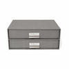 TISCHORGANIZER  - Hellgrau/Grau, Basics, Karton/Papier (33.5/14.5/25.5cm)