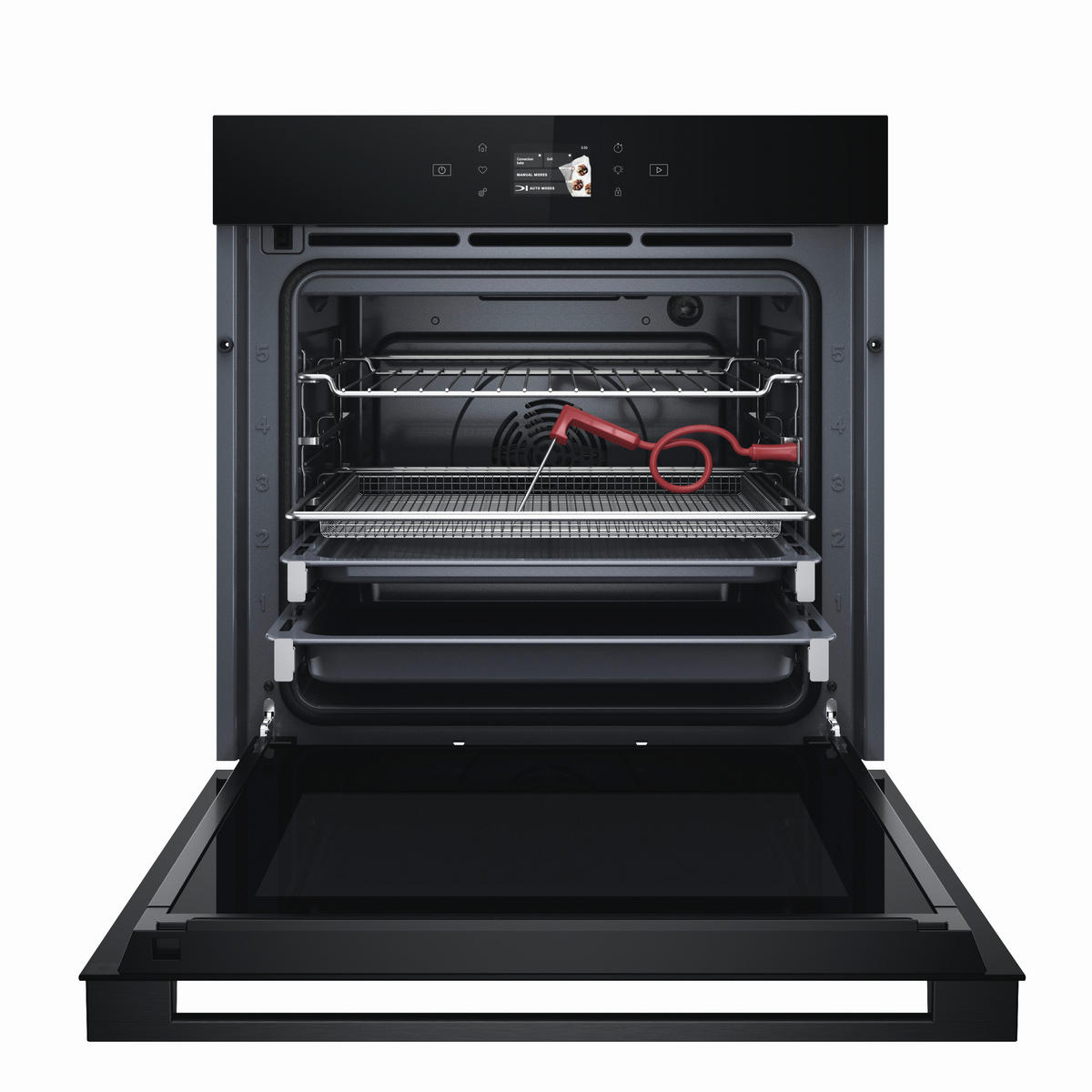 EINBAUBACKOFEN BBI9A8FPT2SK  - Schwarz, Basics, Glas/Metall (59,5/59,7/56,4cm) - Bauknecht