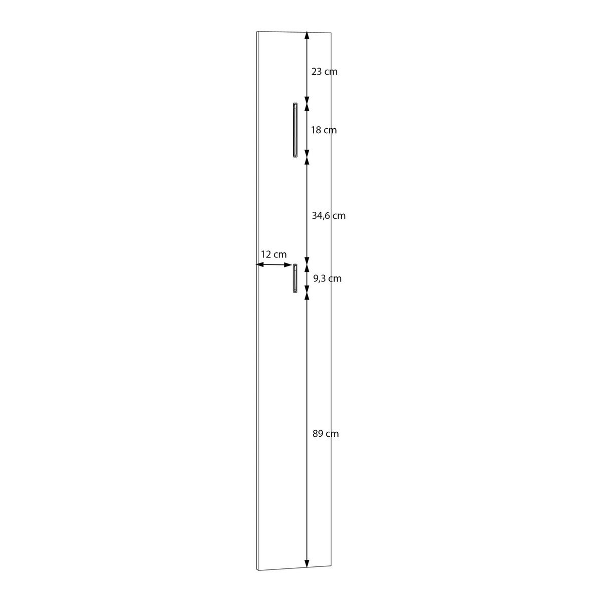 GARDEROBENPANEEL  in 25/174/2,2 cm  - Sandfarben/Grau, MODERN, Holzwerkstoff/Metall (25/174/2,2cm) - Carryhome