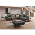 ECKSOFA  in Leinwand Graphitfarben  318/271 cm  - Schwarz/Graphitfarben, Design, Textil/Metall (318/271cm) - Belluti
