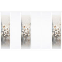 FLÄCHENVORHANG  6 Stück  blickdicht  60/245 cm   - Hellgrau/Naturfarben, Natur, Textil (60/245cm)