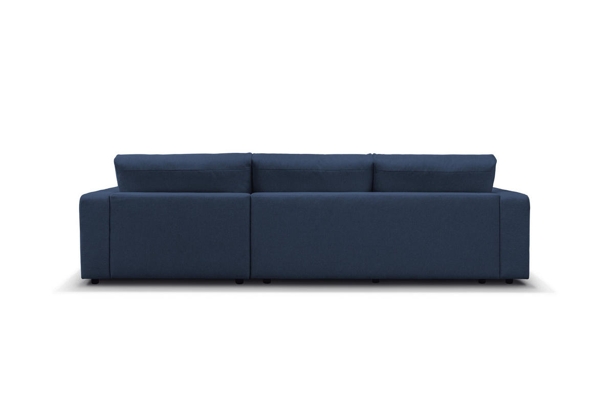 ECKSOFA VIGO Dunkelblau  - Schwarz/Dunkelblau, Design, Textil (303/172cm) - MID.YOU