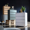 KOMMODE 80/103/48 cm  in Weiß  - Silberfarben/Weiß, Design, Holzwerkstoff/Kunststoff (80/103/48cm) - Carryhome