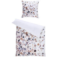 BETTWÄSCHE 155/220 cm  - Graubraun, Design, Textil (155/220cm) - Janine