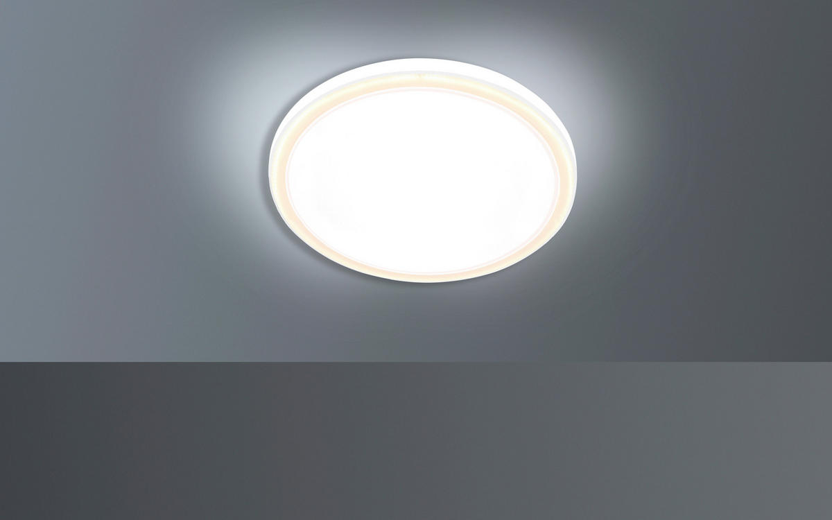 LED-DECKENLEUCHTE 48/4 cm   - Weiß, KONVENTIONELL, Metall (48/4cm) - BOPP
