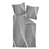 POSTELJNINA 140/220 cm mako saten siva  - siva, Basics, tekstil (140/220cm) - Janine