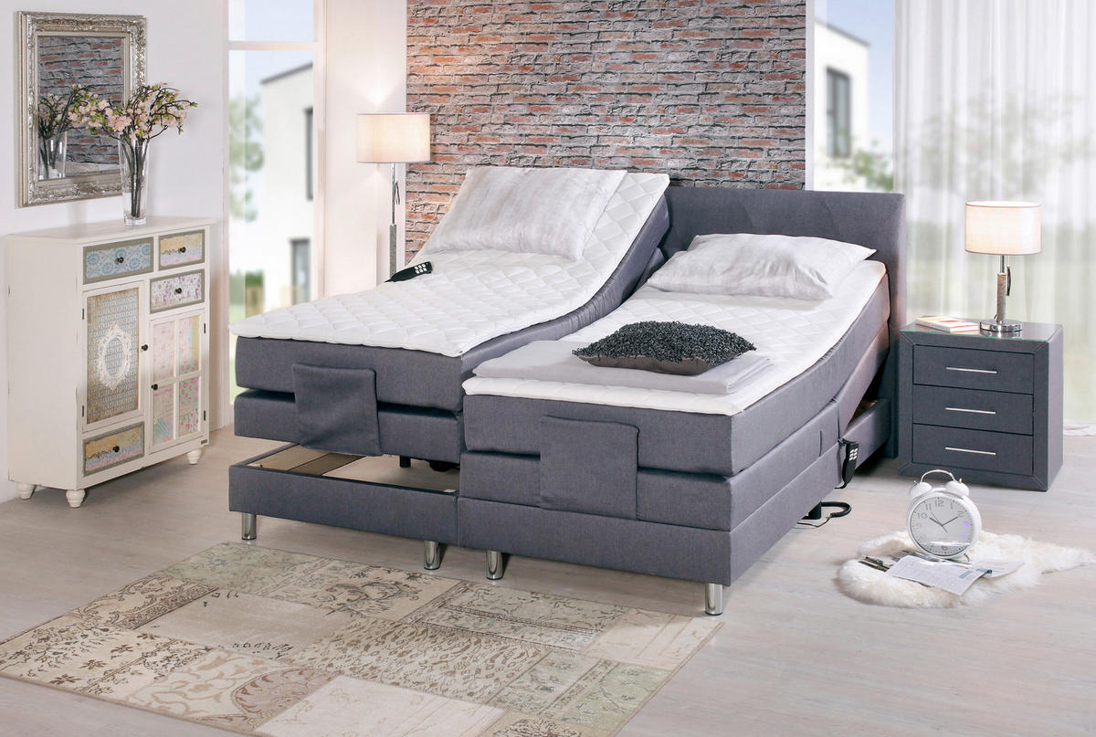 POSTELJA BOXSPRING 180 cm   x 200 cm  , tekstil  - barve kroma, Design, tekstil (180/200cm) - Xora