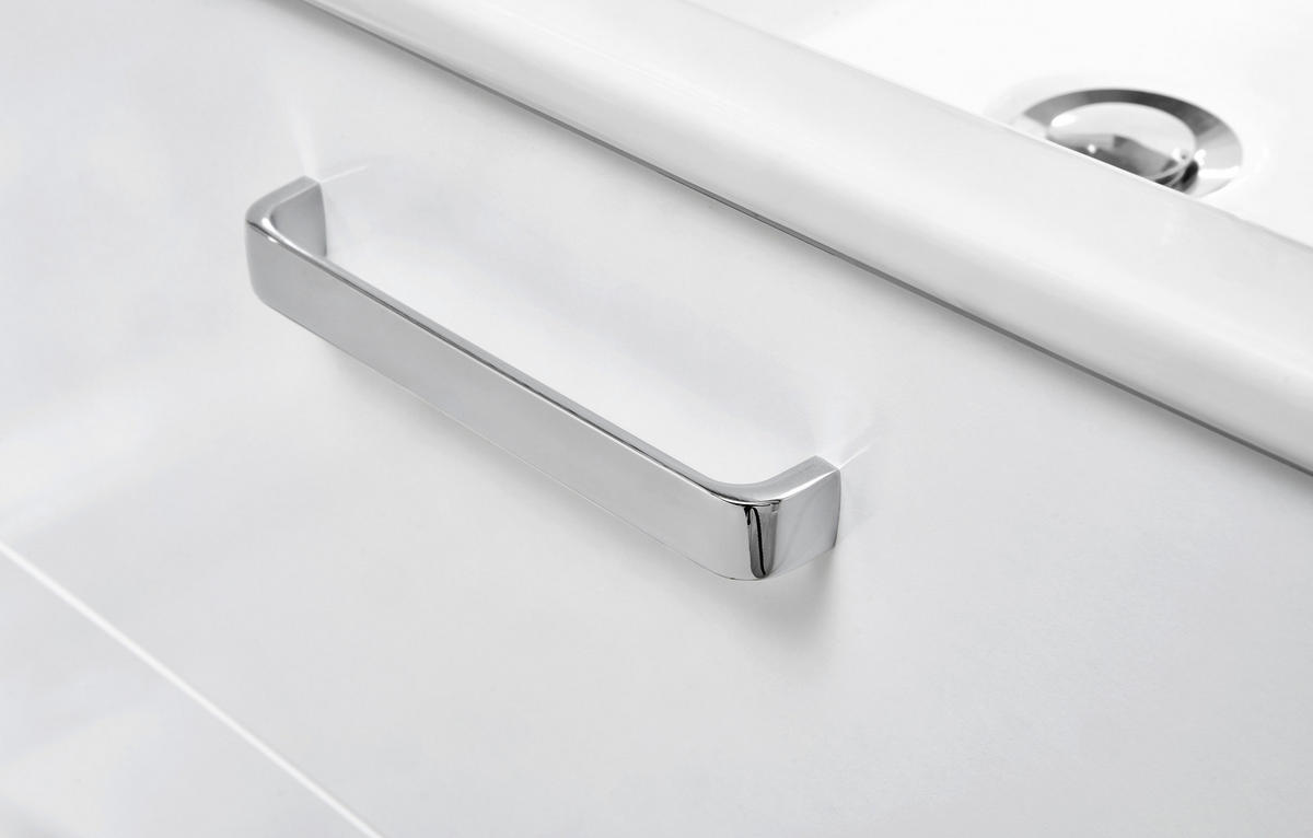 BADEZIMMER  in 100 cm  - Weiss, Konventionell, Glas/Keramik (100cm) - Xora