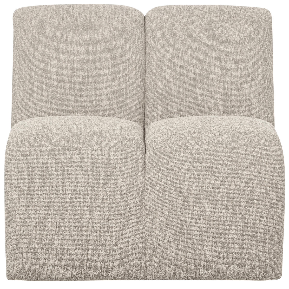 SOFAELEMENT Mojo Bouclé Beige  - Beige/Schwarz, Design, Kunststoff/Textil (84/74/97cm) - Livetastic
