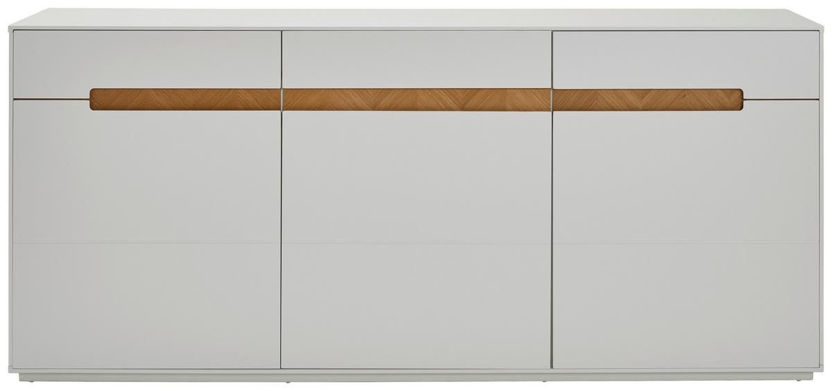 SIDEBOARD  in 183/82/40 cm  - Eichefarben/Weiß, Design, Holzwerkstoff (183/82/40cm) - MID.YOU