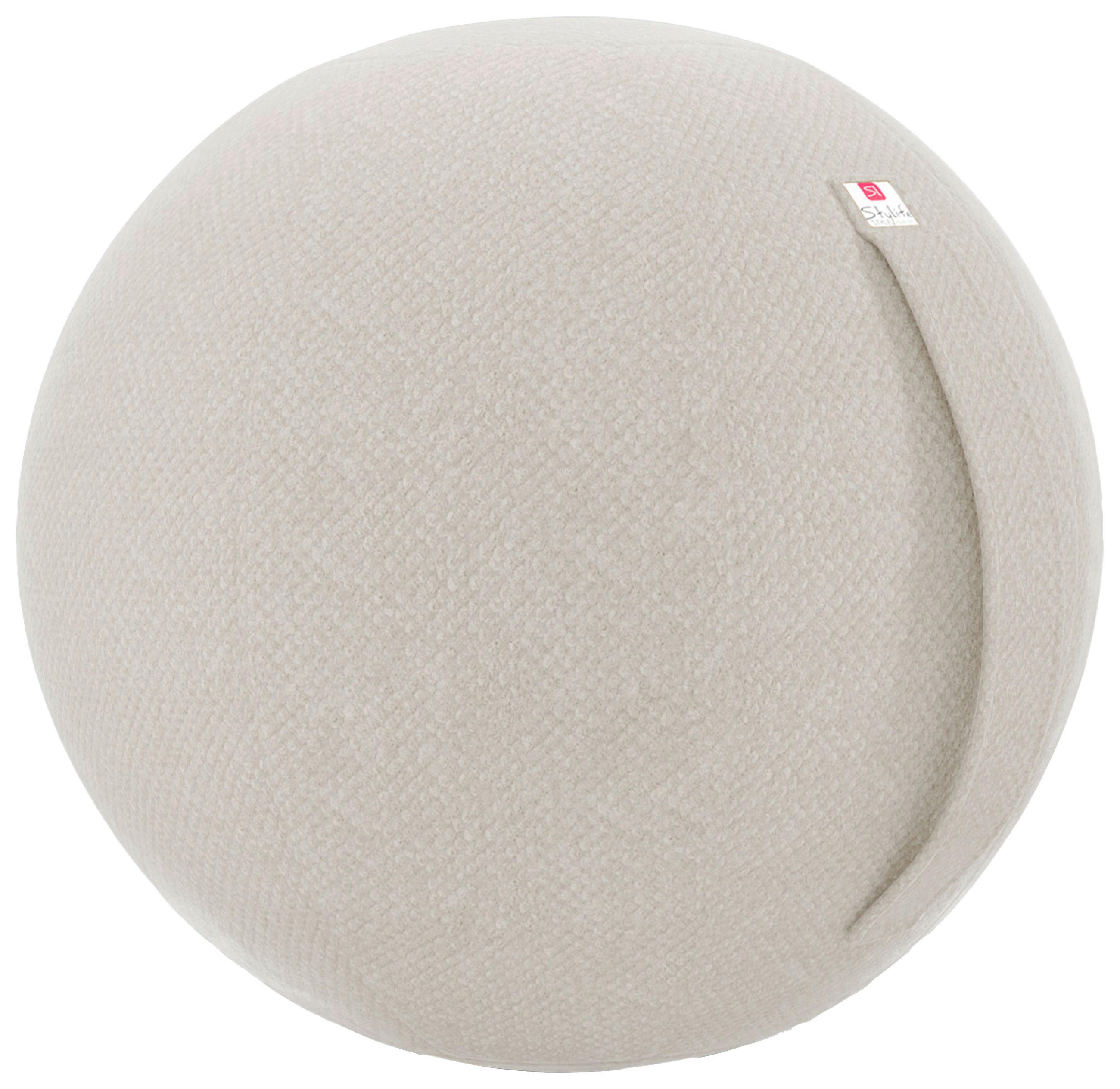 SITZBALL Plüsch  - Beige, Design, Textil (60/60/60cm) - Stylife