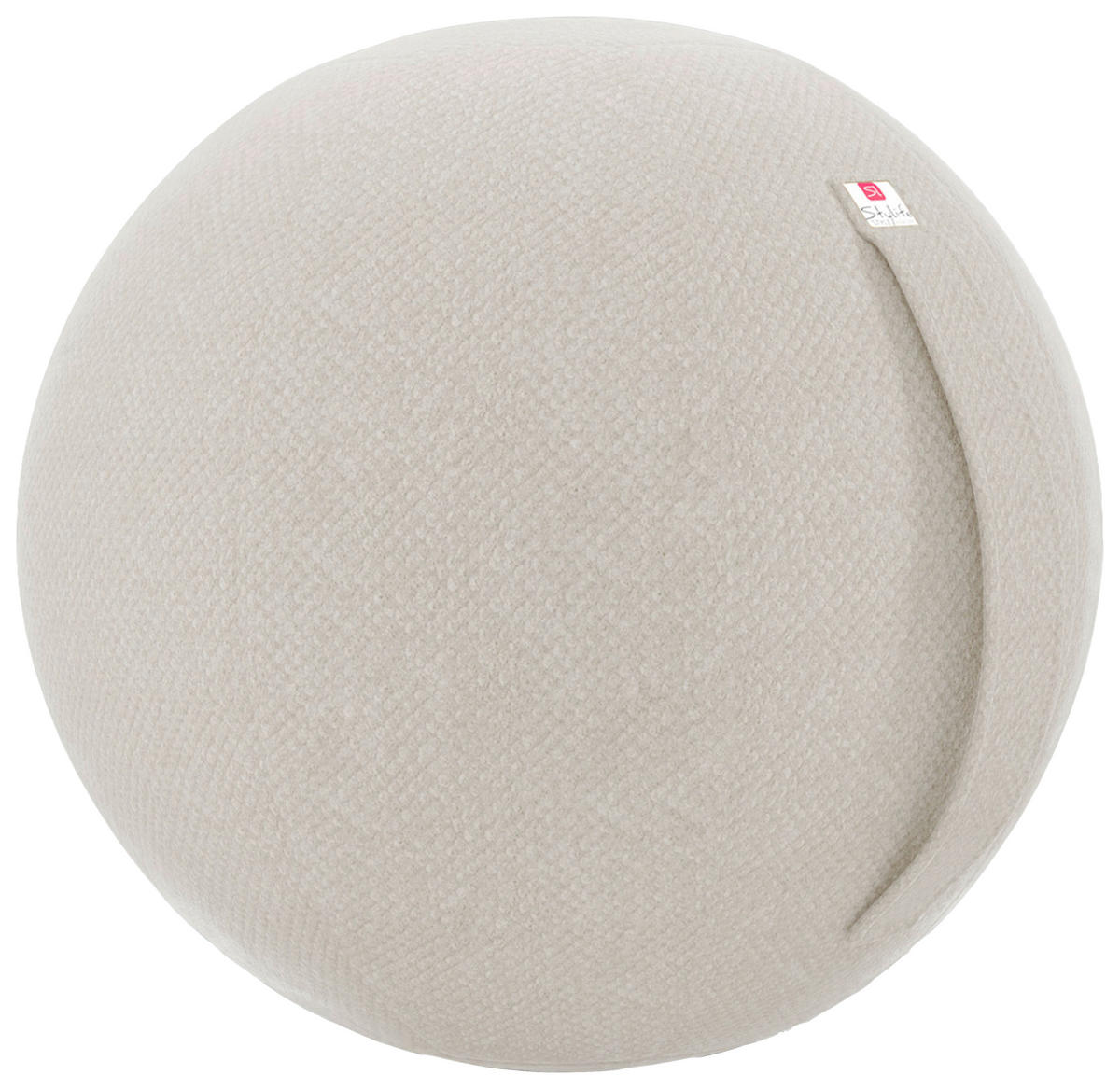 SITZBALL Plüsch  - Beige, Design, Textil (60/60/60cm) - Stylife