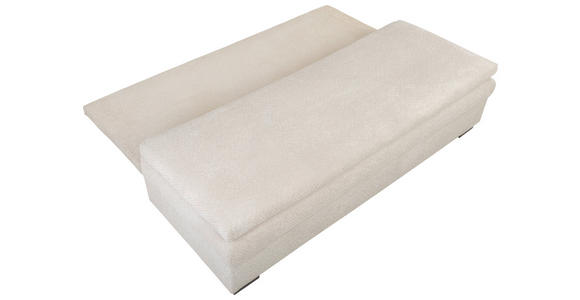 SCHLAFSOFA  mit Liegefunktion, Schlafen auf Sitzhöhe, Rücken echt Struktur Beige  - Beige/Schwarz, KONVENTIONELL, Kunststoff/Textil (195/93/83cm) - Carryhome