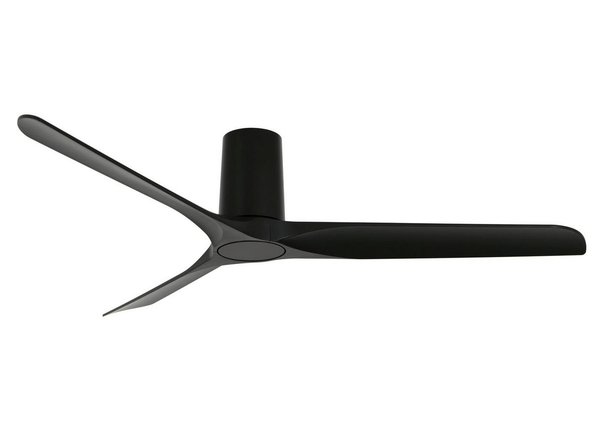 DECKENVENTILATOR   132 cm   - Schwarz, Trend, Kunststoff (132cm) - P & B