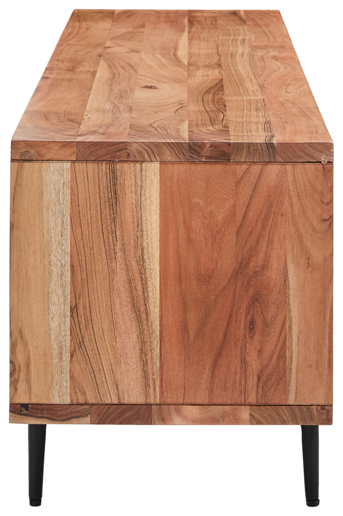 LOWBOARD  in 160/50/40 cm  - Schwarz/Naturfarben, LIFESTYLE, Holz/Kunststoff (160/50/40cm) - Livetastic