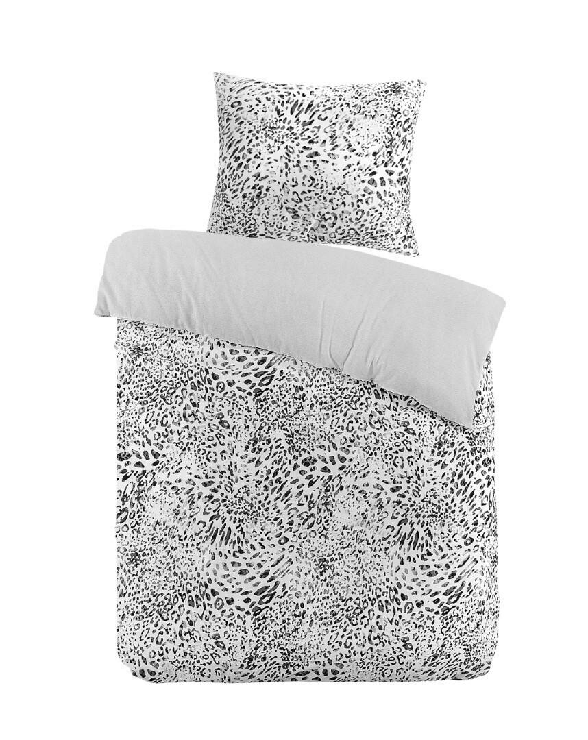 BETTWÄSCHESET 3-teilig Lucas Satin 200/210 cm  - Weiss/Grau, Basics, Textil (200/210cm) - Novel