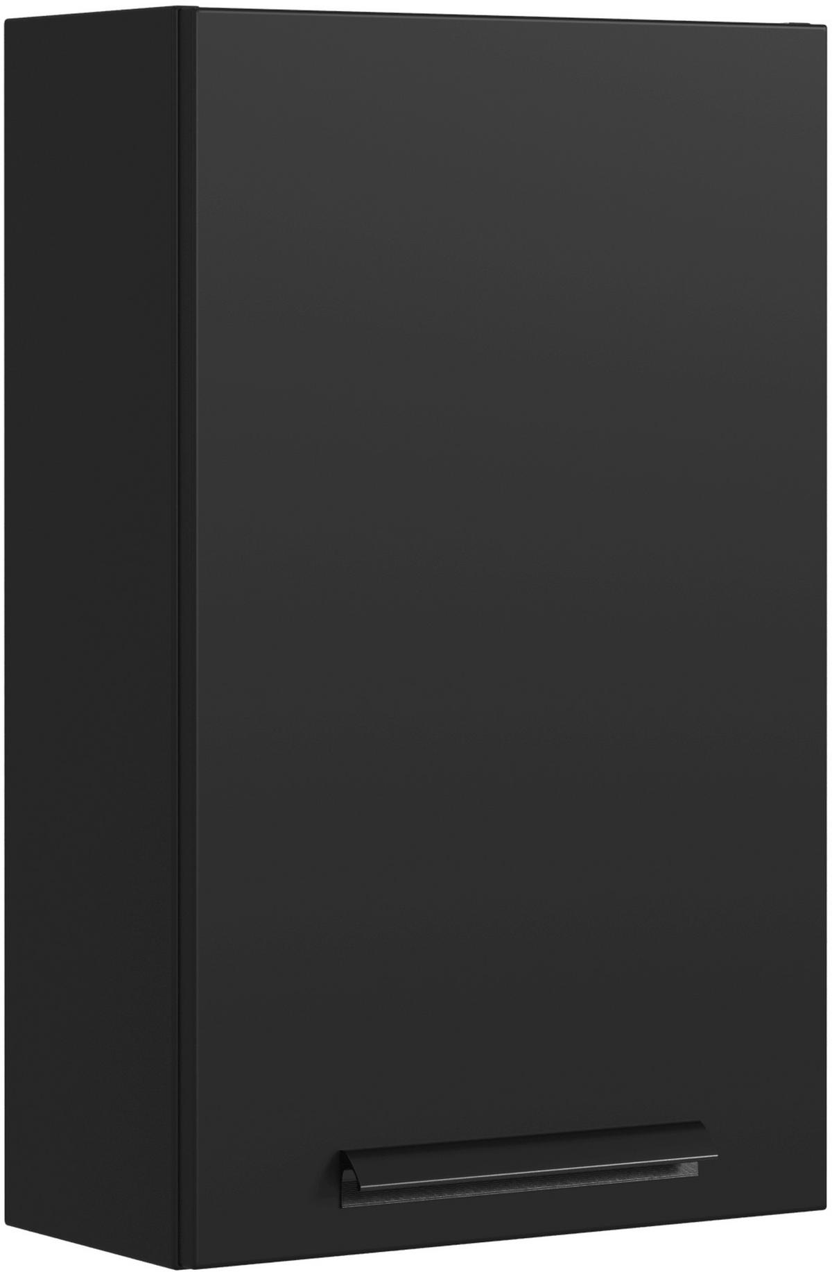 HÄNGESCHRANK 40/64/20 cm  - Schwarz, KONVENTIONELL, Holzwerkstoff/Metall (40/64/20cm) - Xora