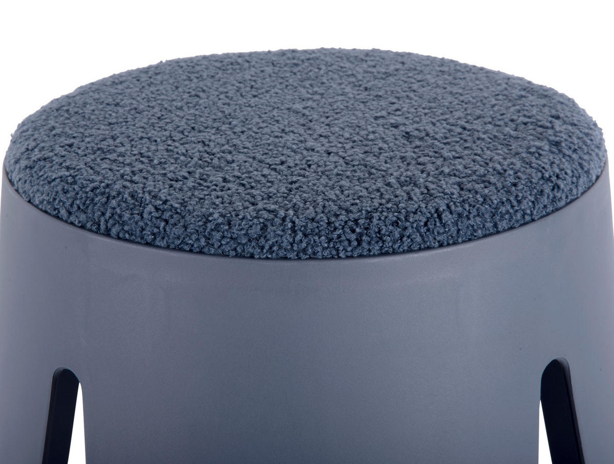 TABURET, plast, 44/46/44 cm - modrá, Konvenční, plast (44/46/44cm) - Present Time