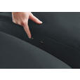 2,5-SITZER in Leder Dunkelblau  - Alufarben/Dunkelblau, Design, Leder/Metall (164/82/99cm) - Dieter Knoll