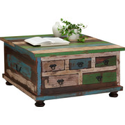 KONFERENČNÍ STOLEK - Multicolor/hnědá, Design, dřevo/dřevěný materiál (88/88/47cm) - Carryhome