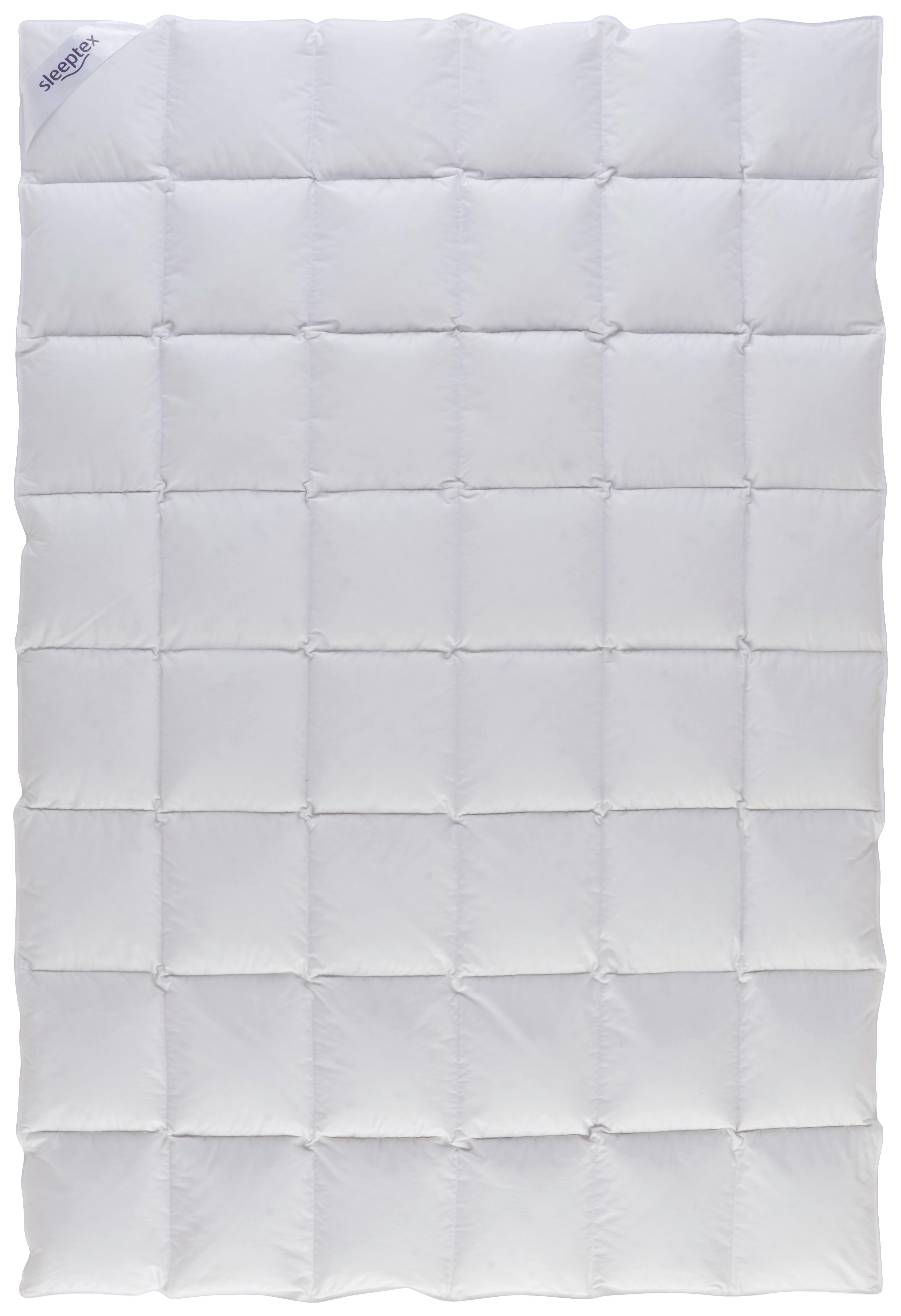 CELOROČNÁ PRIKRÝVKA, 140/200 cm, páperie - biela, Basics, textil (140/200cm) - Sleeptex
