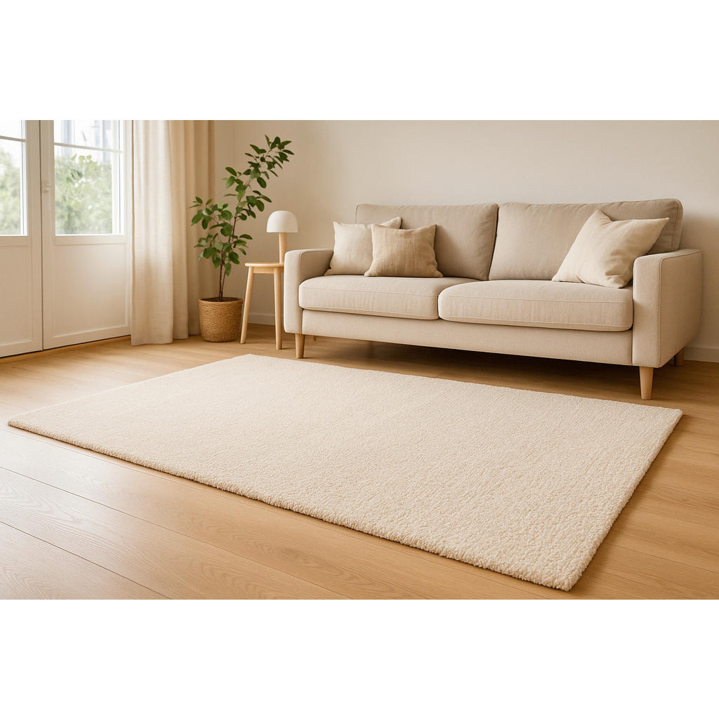 Thumbnail - Kayoom Hochflorteppich, Elfenbein, Textil, Abstraktes, rechteckig, 160x230 cm, für Fußbodenheizung geeignet, in verschie...