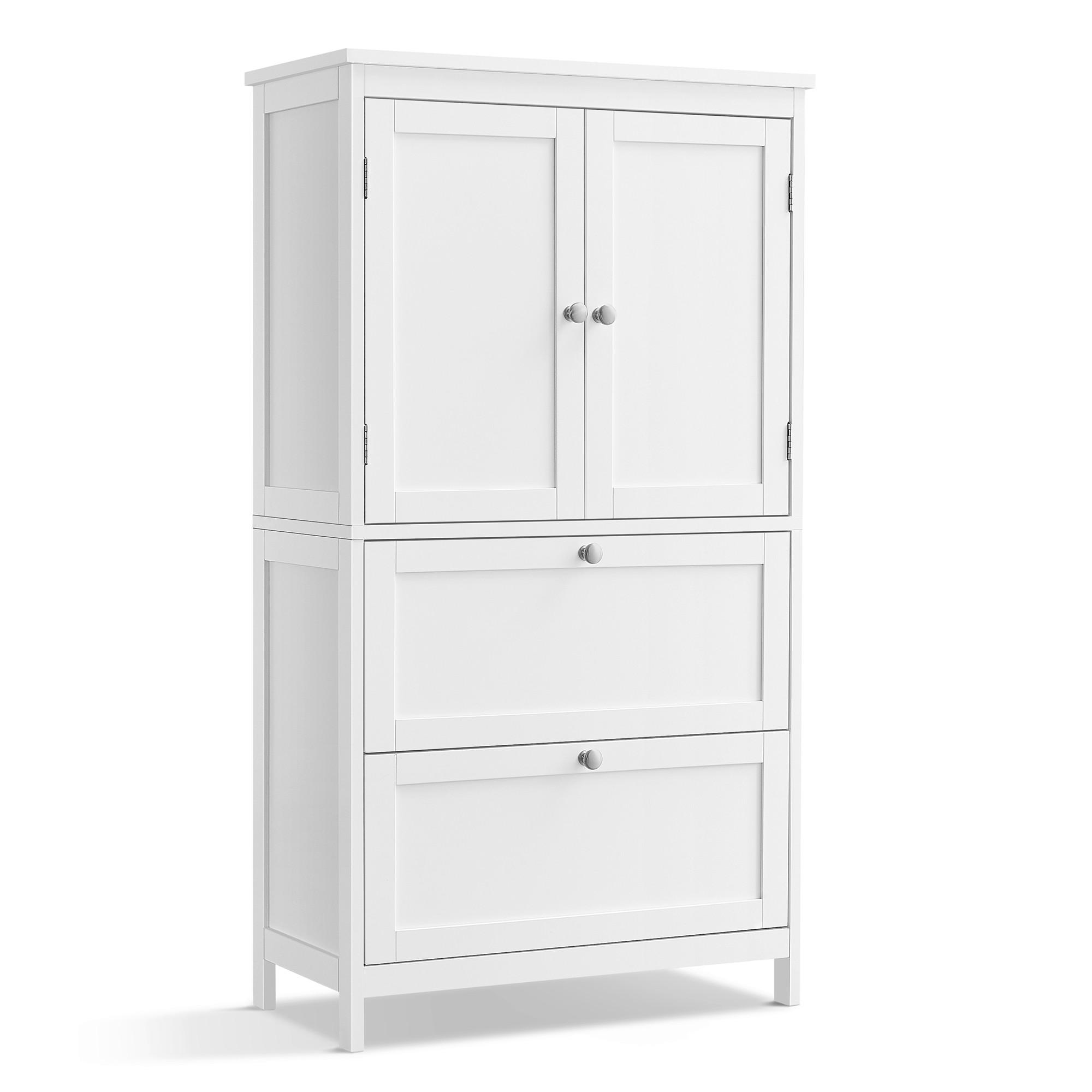 HOCHSCHRANK 60/110/30 cm  - Weiß, Trend, Holzwerkstoff/Metall (60/110/30cm) - MID.YOU