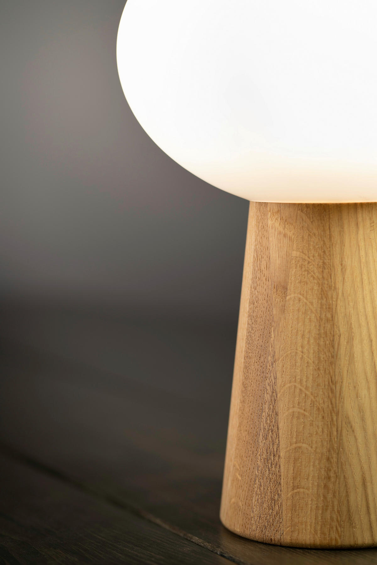 TISCHLEUCHTE PATER 25/37 cm   - Eichefarben, Basics, Glas/Holz (25/37cm) - Markslöjd