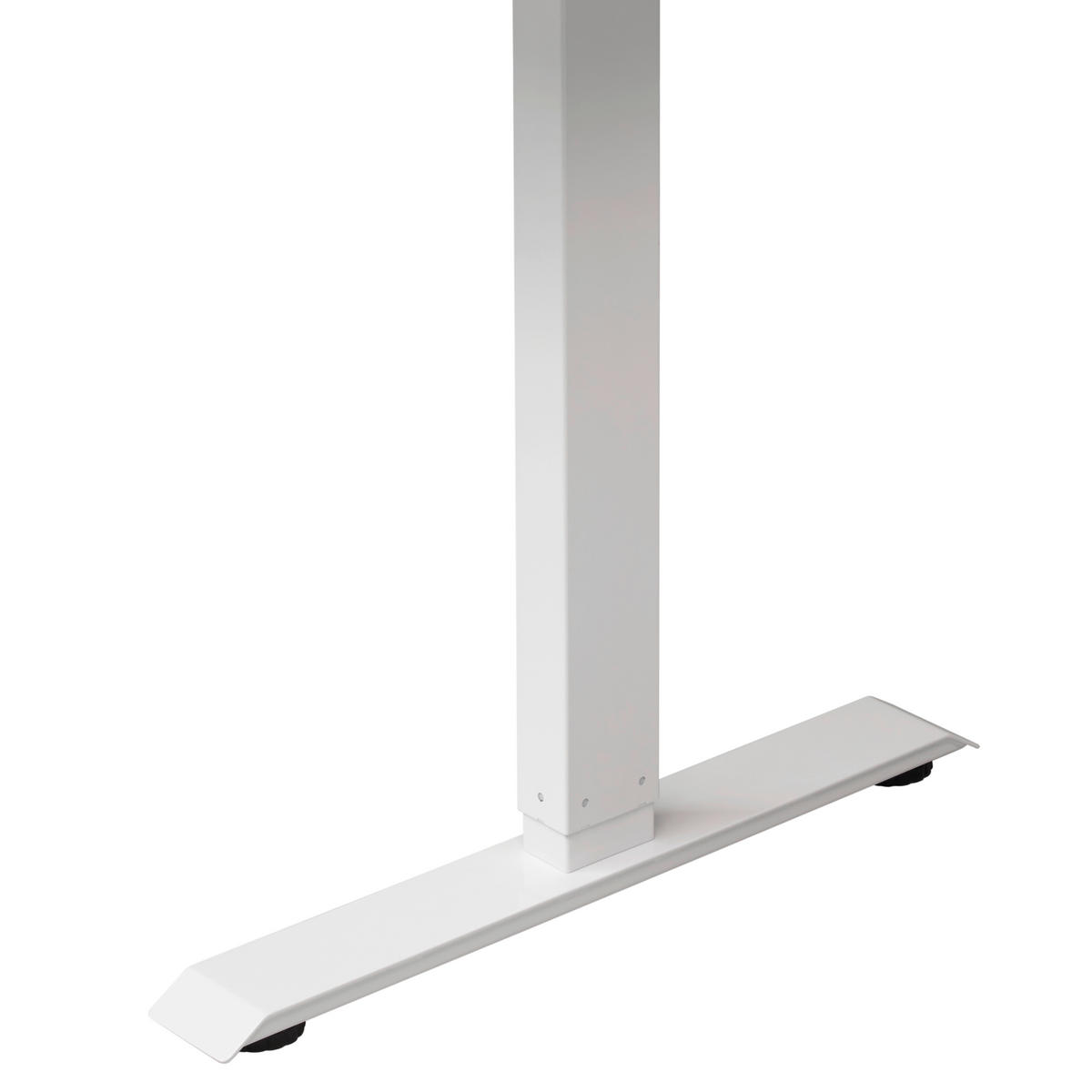 SCHREIBTISCH 160/80/73-123 cm Weiß höhenverstellbar elektrisch höhenverstellbar  - Weiß, MODERN, Holzwerkstoff/Metall (160/80/73-123cm) - Livetastic