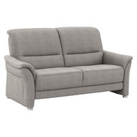 2,5-SITZER Flachgewebe Graubraun  - Graubraun/Alufarben, Konventionell, Textil/Metall (172/96/93cm) - Beldomo Premium