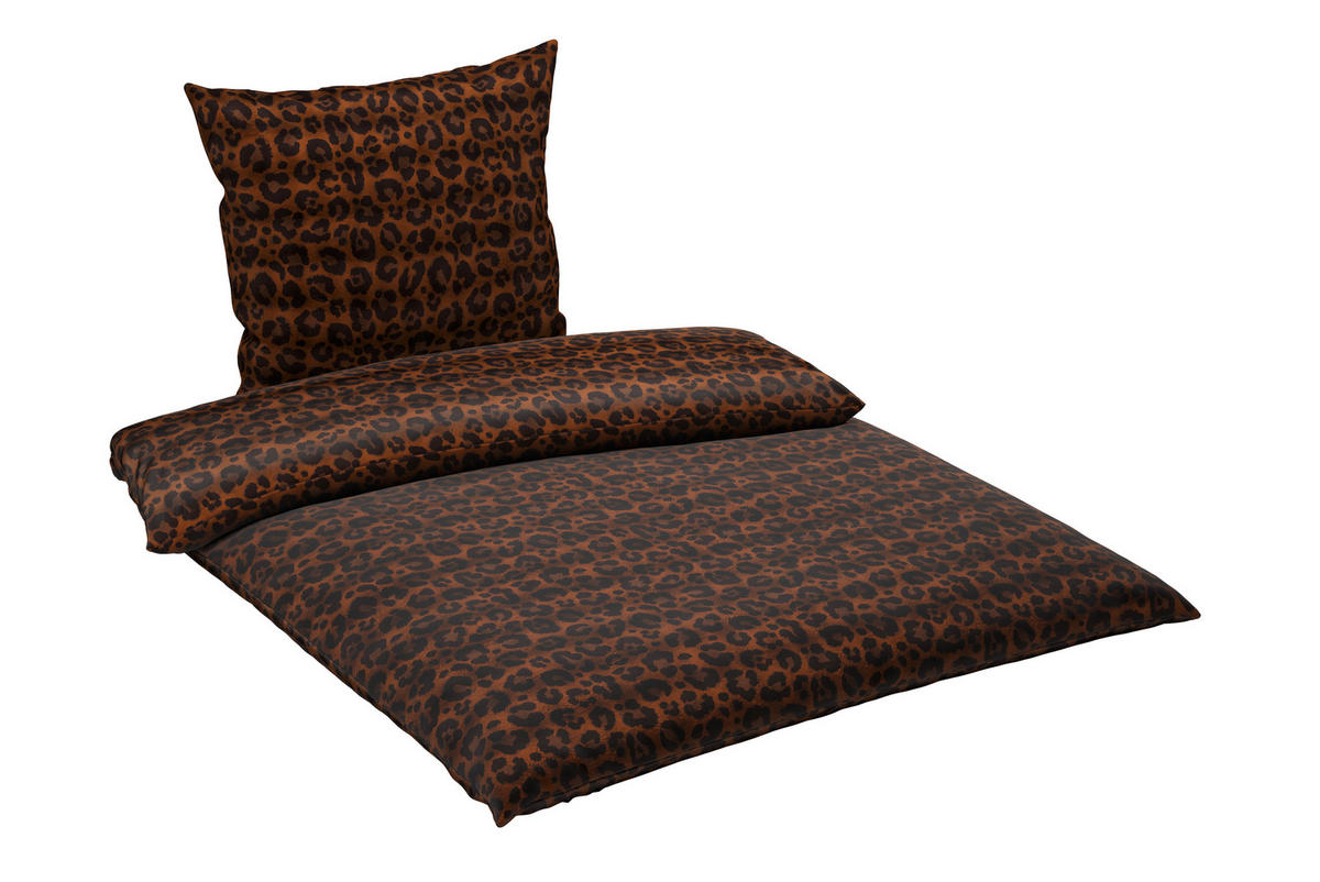 BETTWÄSCHE 2-teilig 135/200 cm  - Cognac, Design, Textil (135/200cm) - Novel