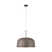 ZÁVĚSNÉ SVÍTIDLO, 48/110 cm  - šedohnědá, Konvenční, kov/sklo (48/110cm) - Eglo