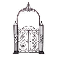 GARTENPFORTE - Schwarz, MODERN, Metall (150/245/23,5cm) - Gardenson