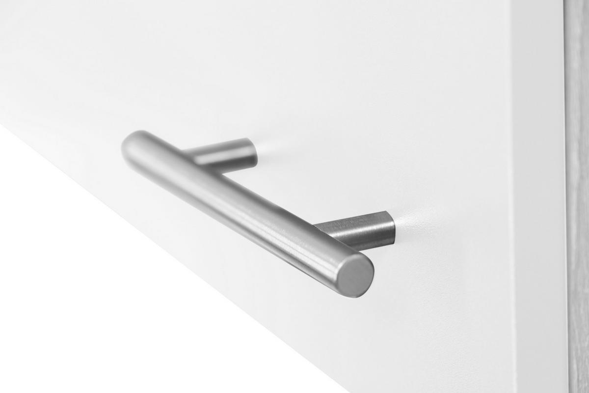 KÜCHENOBERSCHRANK 100/168,3/34,6 cm  in Weiß, Eichefarben  - Eichefarben/Silberfarben, Basics, Holzwerkstoff/Metall (100/168,3/34,6cm) - Respekta