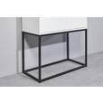 BARSCHRANK Weiß  - Schwarz/Weiß, Design, Glas/Holzwerkstoff (80/157/38cm) - Xora